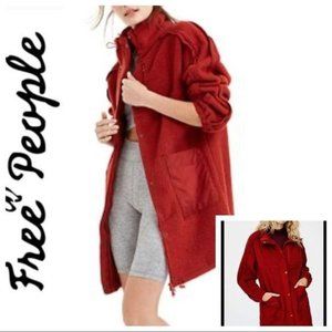 FREE PEOPLE Glacier Freeze Faux Sherling JACKET –